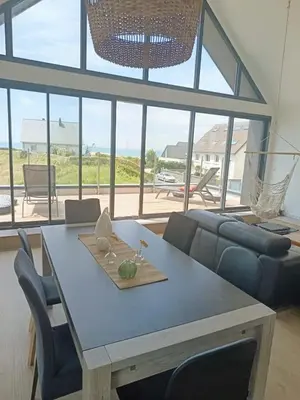 Coin salon dans l'établissement Villa LEVIA