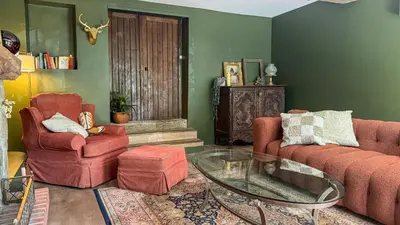 Coin salon dans l'établissement La Maison de Cécile