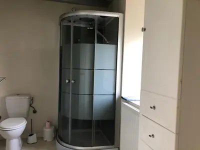 Salle de bains dans l'établissement Gîte le Laurier