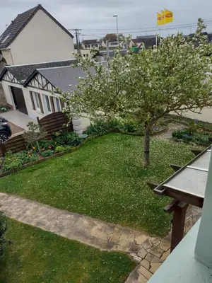 Jardin de l'établissement Maison familiale en bord de mer