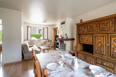 Coin salon dans l'établissement La Maison des Primevères - proche plages