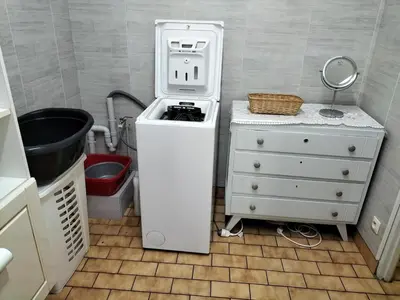Cuisine ou kitchenette dans l'établissement Charmante maison dans le bocage proche A84