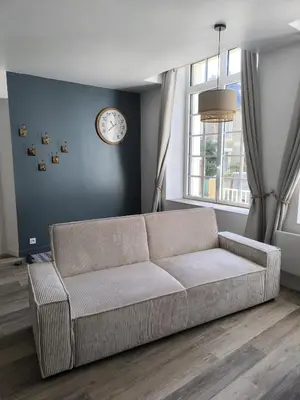 Coin salon dans l'établissement appartement proche de la Baie du Mont saint Michel