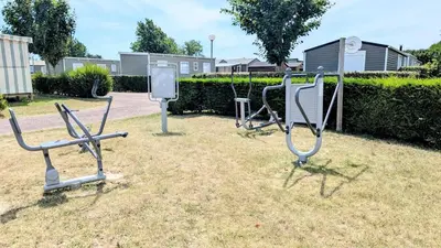 Jardin de l'établissement Cozy mobile home with great comfort - Camping La Sirène
