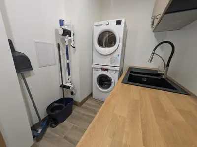 Cuisine ou kitchenette dans l'établissement Gîte du Grand Donnay