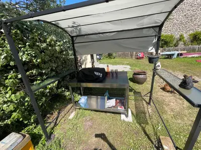 Jardin de l'établissement Chambre double Esquinandra dans une maison, idéale randonneurs et cyclistes - GR223