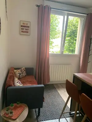 Coin salon dans l'établissement Tiny duplex