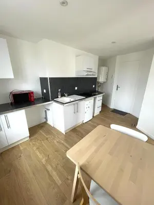 Cuisine ou kitchenette dans l'établissement Studio