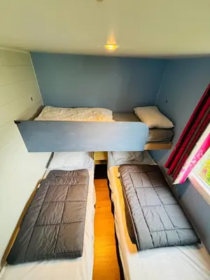 Un ou plusieurs lits dans un hébergement de l'établissement Mobilhome