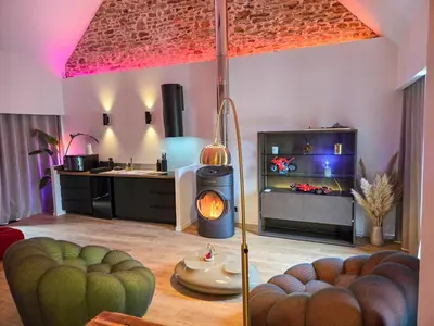 Cuisine ou kitchenette dans l'établissement Mont Evasion Spa