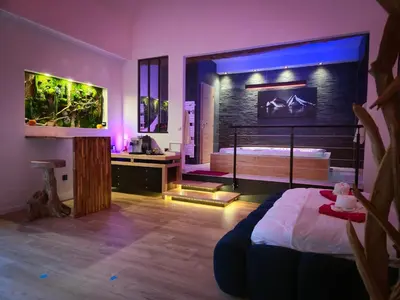Un ou plusieurs lits dans un hébergement de l'établissement Mont Evasion Spa