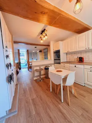 Cuisine ou kitchenette dans l'établissement La maison de Roméo