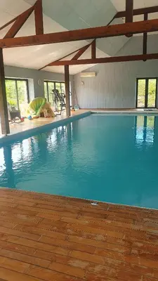 Piscine de l'établissement Gîte campagnard 11 personnes ou située à proximité