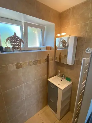 Salle de bains dans l'établissement Petite maison de campagne