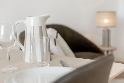 Coin salon dans l'établissement Bord de l'eau 1 - T3 duplex - Sea view