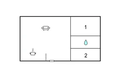 Plan de l'établissement 2 Bedroom Gorgeous Apartment In Carentan