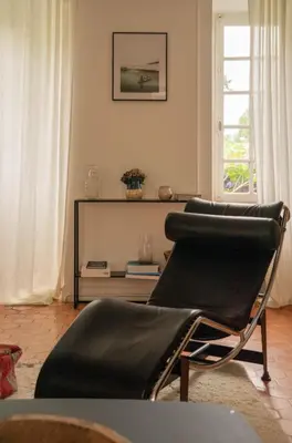 Coin salon dans l'établissement Maison Hyacinthe