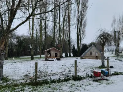 L'établissement Au silence des Peupliers en hiver
