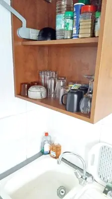 Cuisine ou kitchenette dans l'établissement Méditerranée