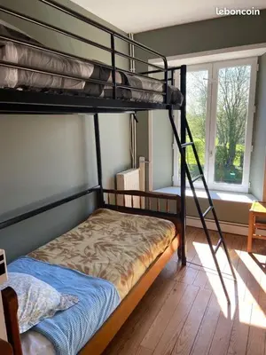 Un ou plusieurs lits dans un hébergement de l'établissement Gîte de la Planquette