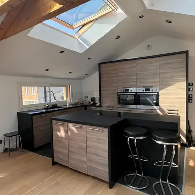 Cuisine ou kitchenette dans l'établissement LEPTILOFT BAYEUX Centre