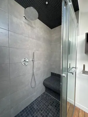 Salle de bains dans l'établissement LEPTILOFT BAYEUX Centre