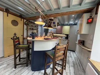 Cuisine ou kitchenette dans l'établissement Riva Bella Marine