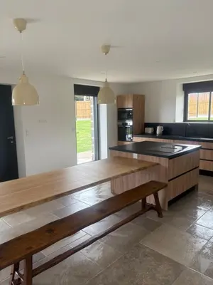 Cuisine ou kitchenette dans l'établissement Gîte du Chêne