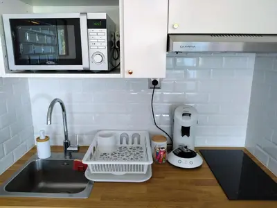 Cuisine ou kitchenette dans l'établissement Calme et Cosy, T2 refait à neuf en Juillet 2025