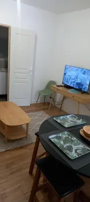 Télévision ou salle de divertissement dans l'établissement Studio cosy et équipé