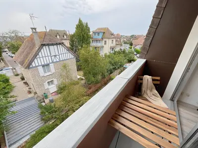 Balcon ou terrasse dans l'établissement Le Vintage Marin - Studio à 2 minutes à pied de la Plage et du Casino