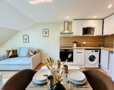 Cuisine ou kitchenette dans l'établissement Le joli strasbourgeois