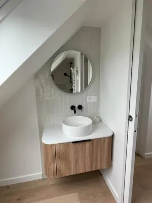 Salle de bains dans l'établissement La petite bleue, Villa 300 m de la mer