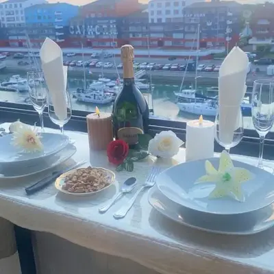 Vue sur la marina-6 pers à Courseulles sur Mer