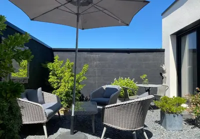 Terrasse ou espace extérieur de l'établissement Sword beach STUDIO 61 mer plage découverte