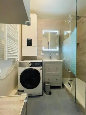 Salle de bains dans l'établissement La Maison de la mer