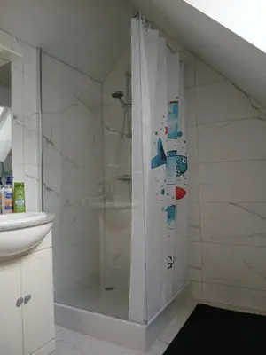 Salle de bains dans l'établissement Maison de charme
