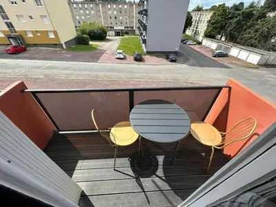 Balcon ou terrasse dans l'établissement T2 moderne proche centre avec balcon et wifi