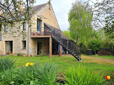 Jardin de l'établissement Le Petit Vert, loft convivial à la campagne