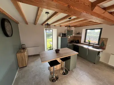 Cuisine ou kitchenette dans l'établissement Le Douet Accommodation Vicq-sur-Mer