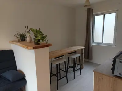 Cuisine ou kitchenette dans l'établissement Chez Colette