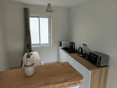 Cuisine ou kitchenette dans l'établissement Chez Colette