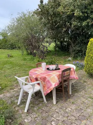 Jardin de l'établissement La petite gare de Saint Georges de la rivière