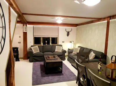 Coin salon dans l'établissement L'Echappée Normande