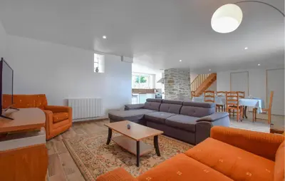Coin salon dans l'établissement Maison De Charme Proche Mer
