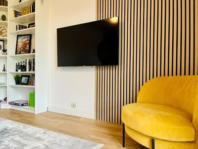 Télévision ou salle de divertissement dans l'établissement Le Logis des Pres Country Stay