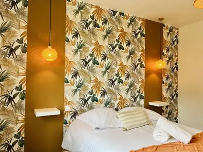 Un ou plusieurs lits dans un hébergement de l'établissement Le Logis des Pres Country Stay