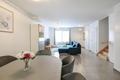Coin salon dans l'établissement Bienvenue - 500 m de la plage