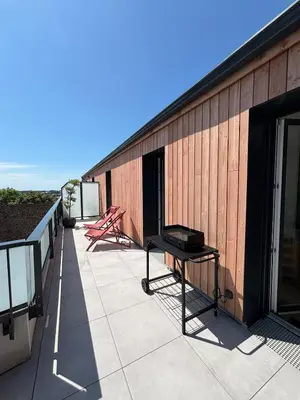 Balcon ou terrasse dans l'établissement Rooftop en Normandie