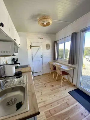Cuisine ou kitchenette dans l'établissement Mimi's tiny house